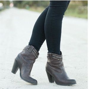 Frye Jenny Cut Stud leather boots